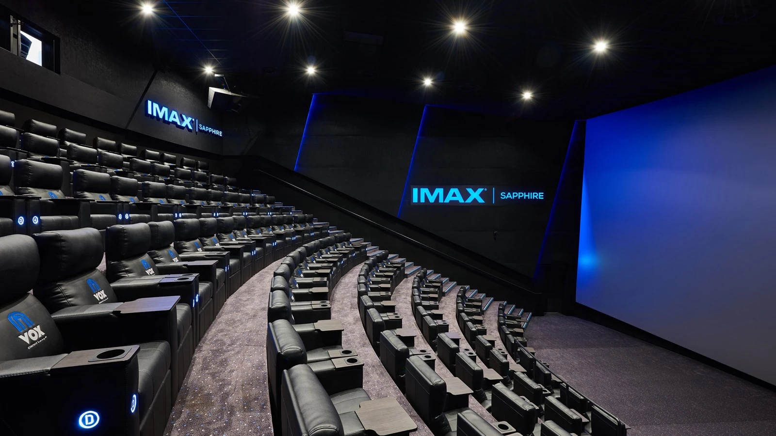 IMAX theater seating at VOX Cinemas, City Centre Mirdif, Dubai.