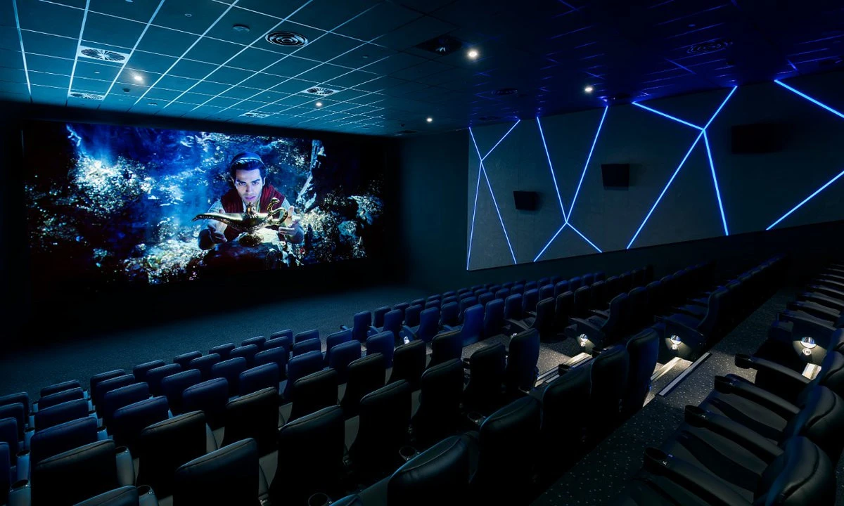 Modern cinema auditorium at VOX Cinemas, City Centre Mirdif, Dubai.