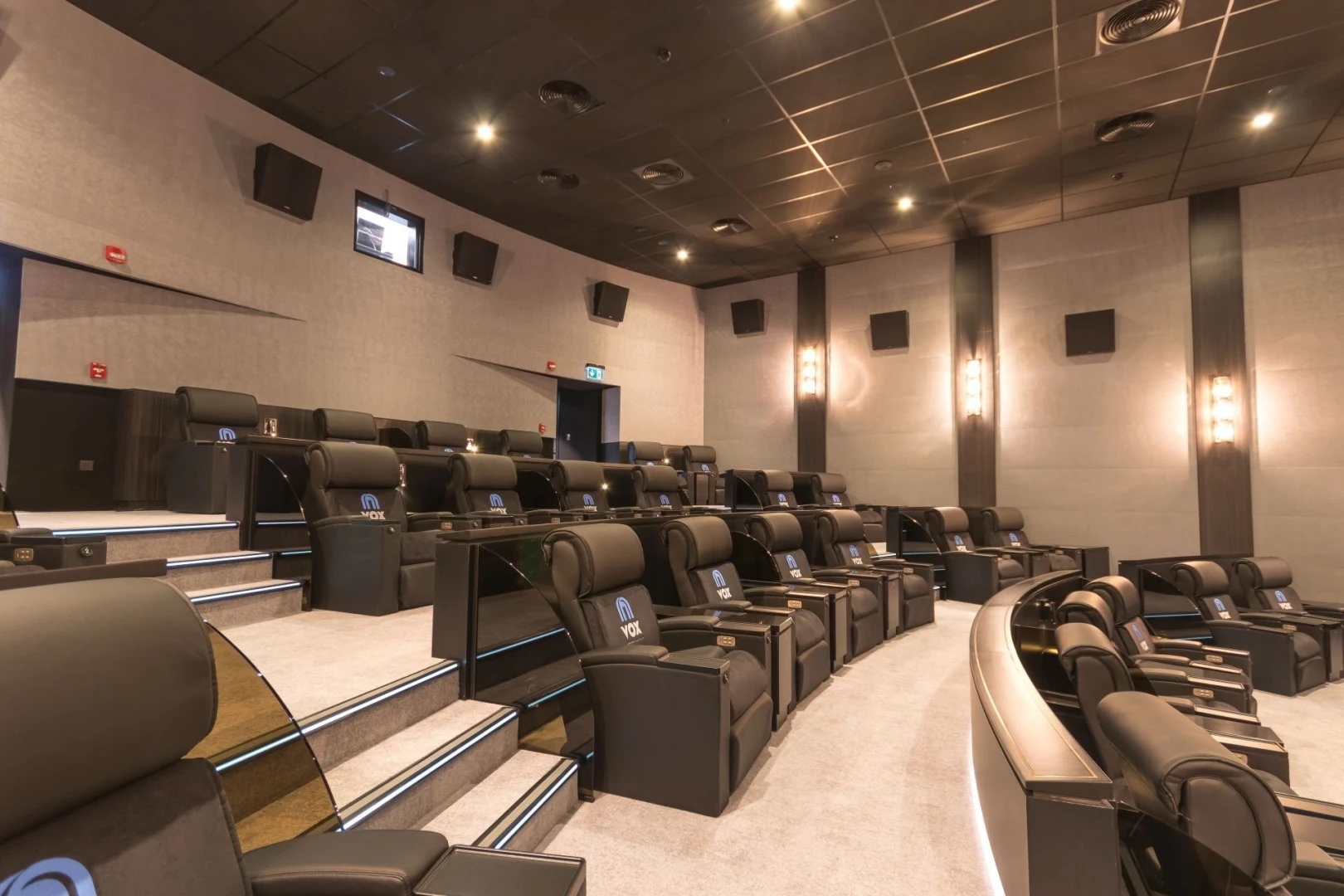 Luxury seating in VOX Cinemas Al Jimi Mall, Al Ain.