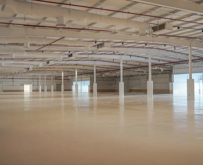 Spacious interior of Jax District Riyadh venue in Dubai.