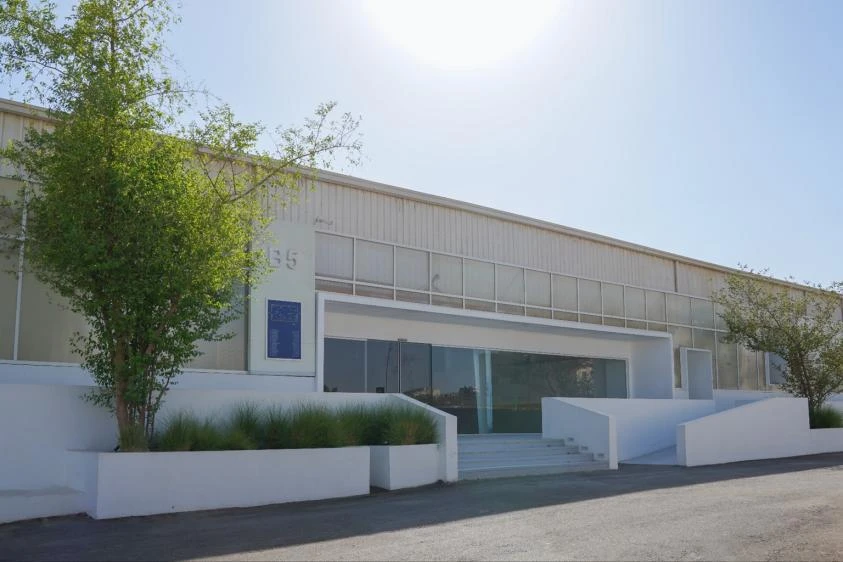Jax District Riyadh exterior, modern venue in Dubai for events.